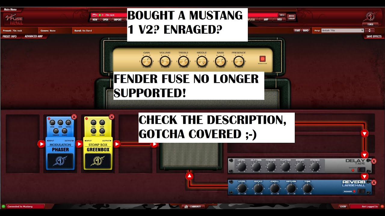 Fender Fuse | Why isn't it supported | How to solve the Fender Fuse problem