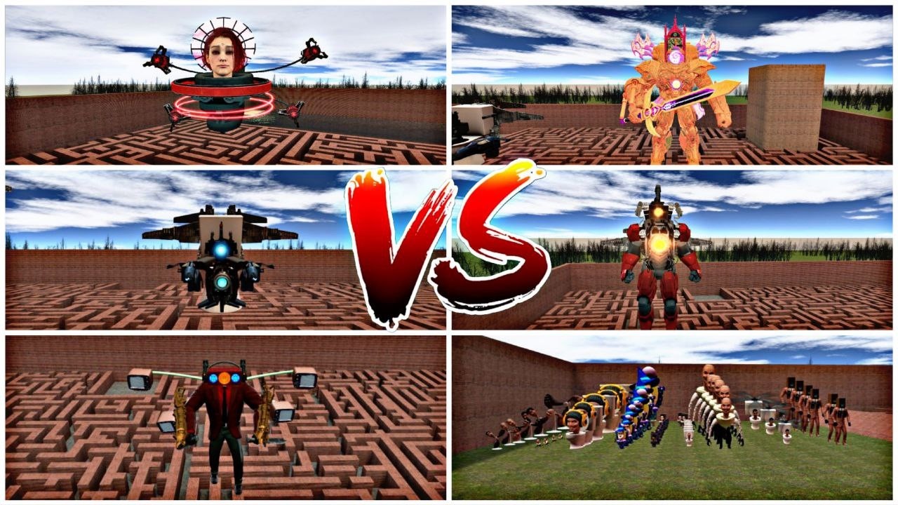 SKIBIDI TOILET MEGA BATTLE GARRY'S MOD 🚽🔥