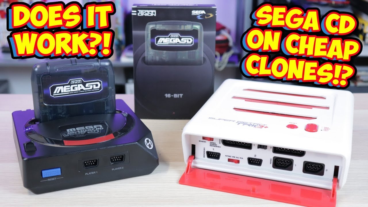 Sega CD On Cheap Clone Consoles? Mega SD Retro-Bit & Hyperkin Testing!