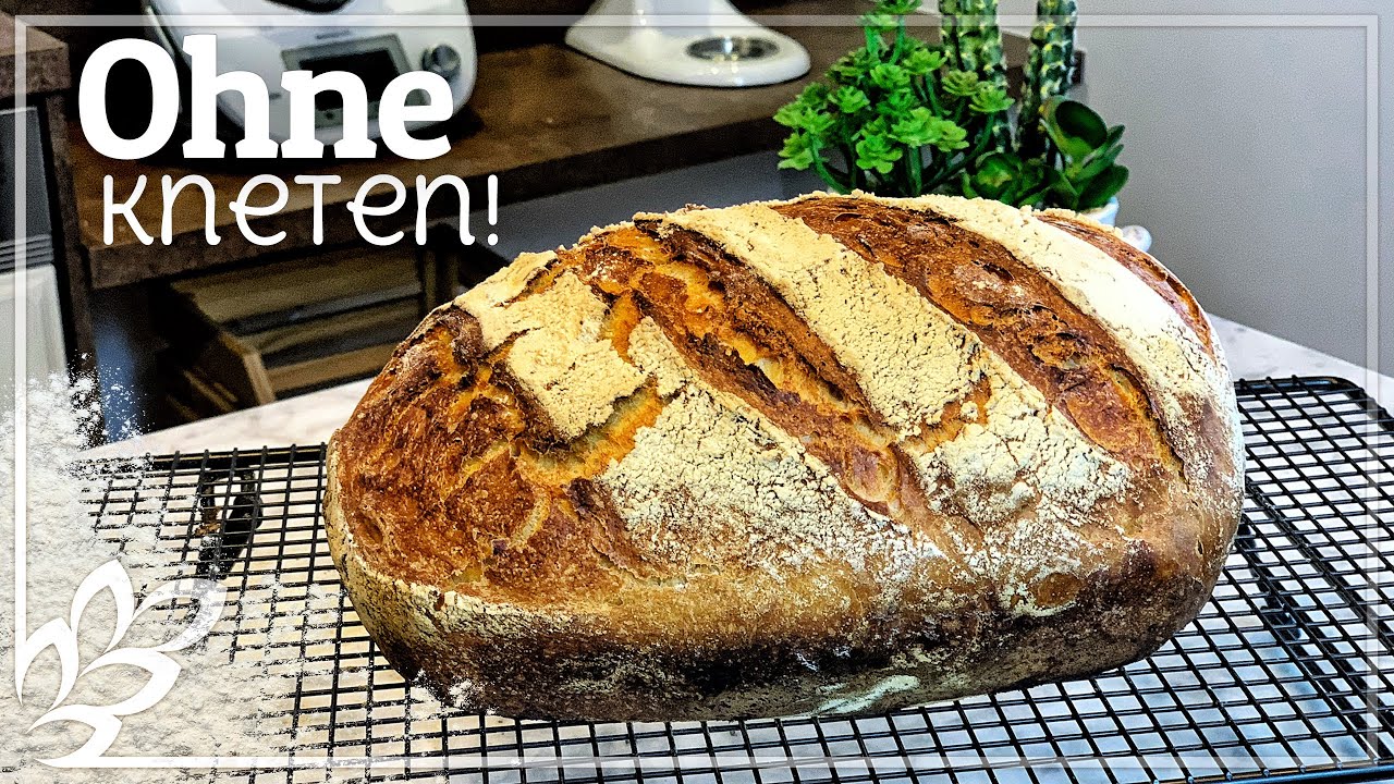 Brot backen ohne kneten im Römertopf (Ofenmeister)