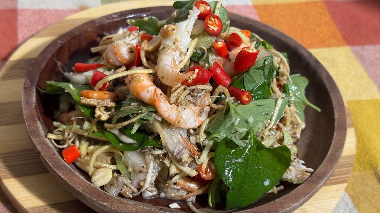 Banana Blossom Salad ញាំត្រយ៉ូងចេក🥶