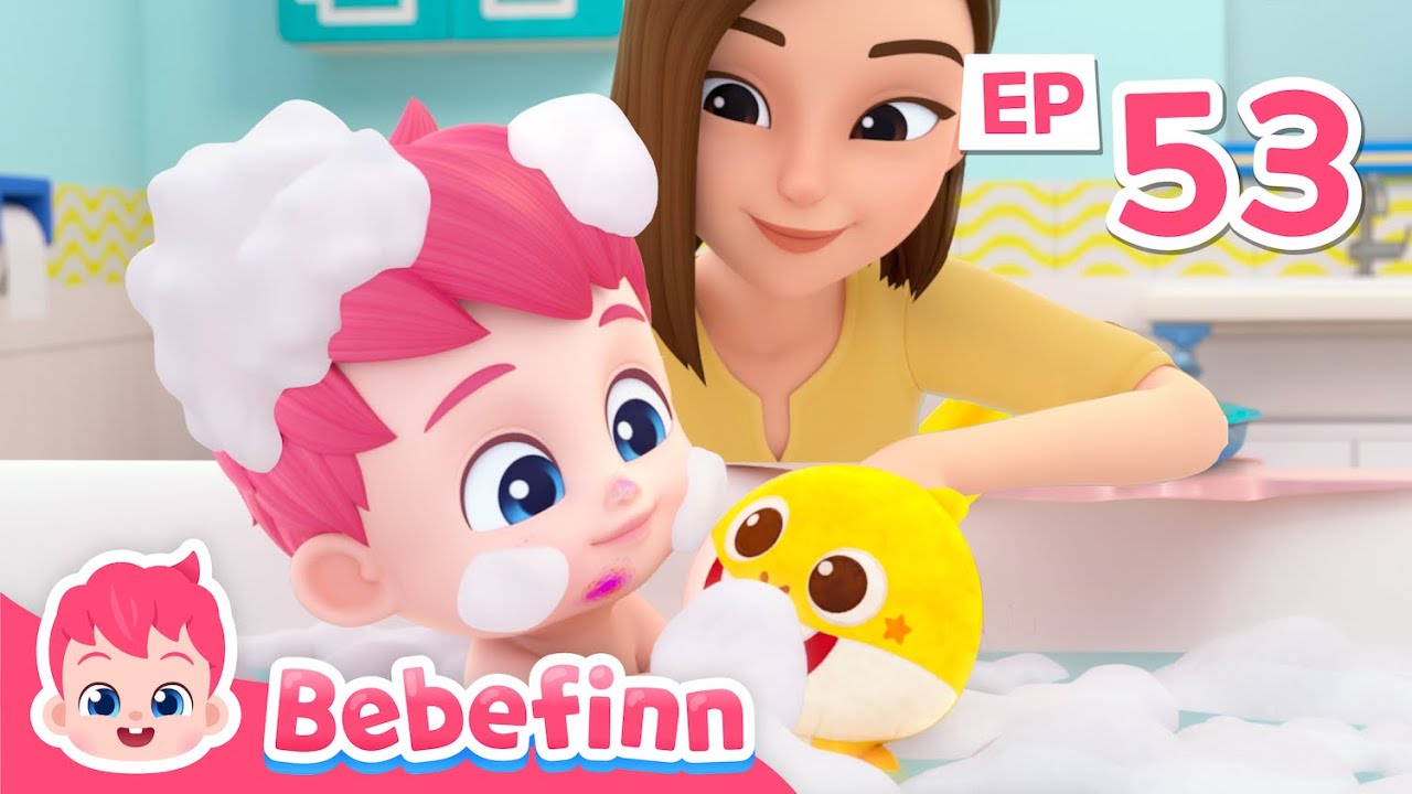 🛁Let's Have Fun Bubble Bath! | EP53 | Bebefinn Bath Song | Nursery Rhymes & Kids Songs