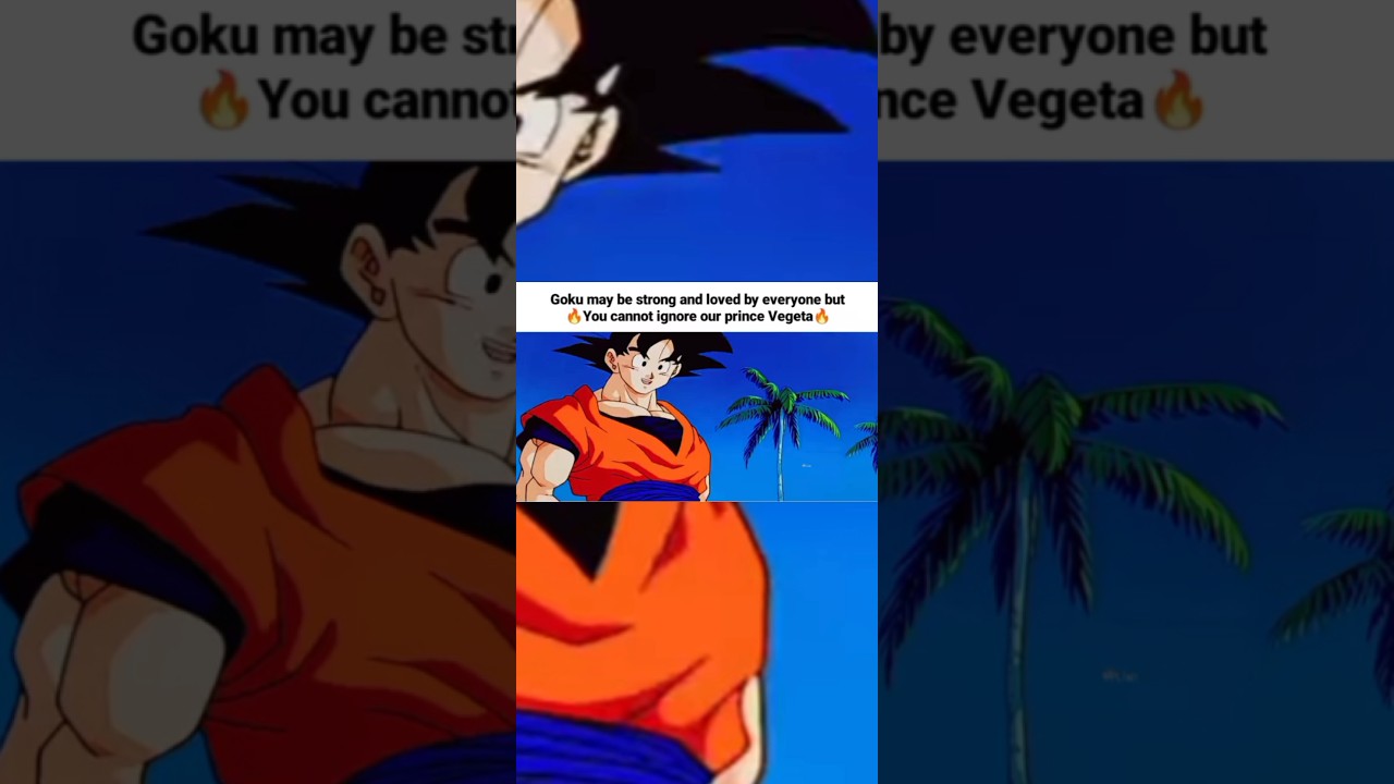 😎goku say not ignore our prince vegeta 🥶