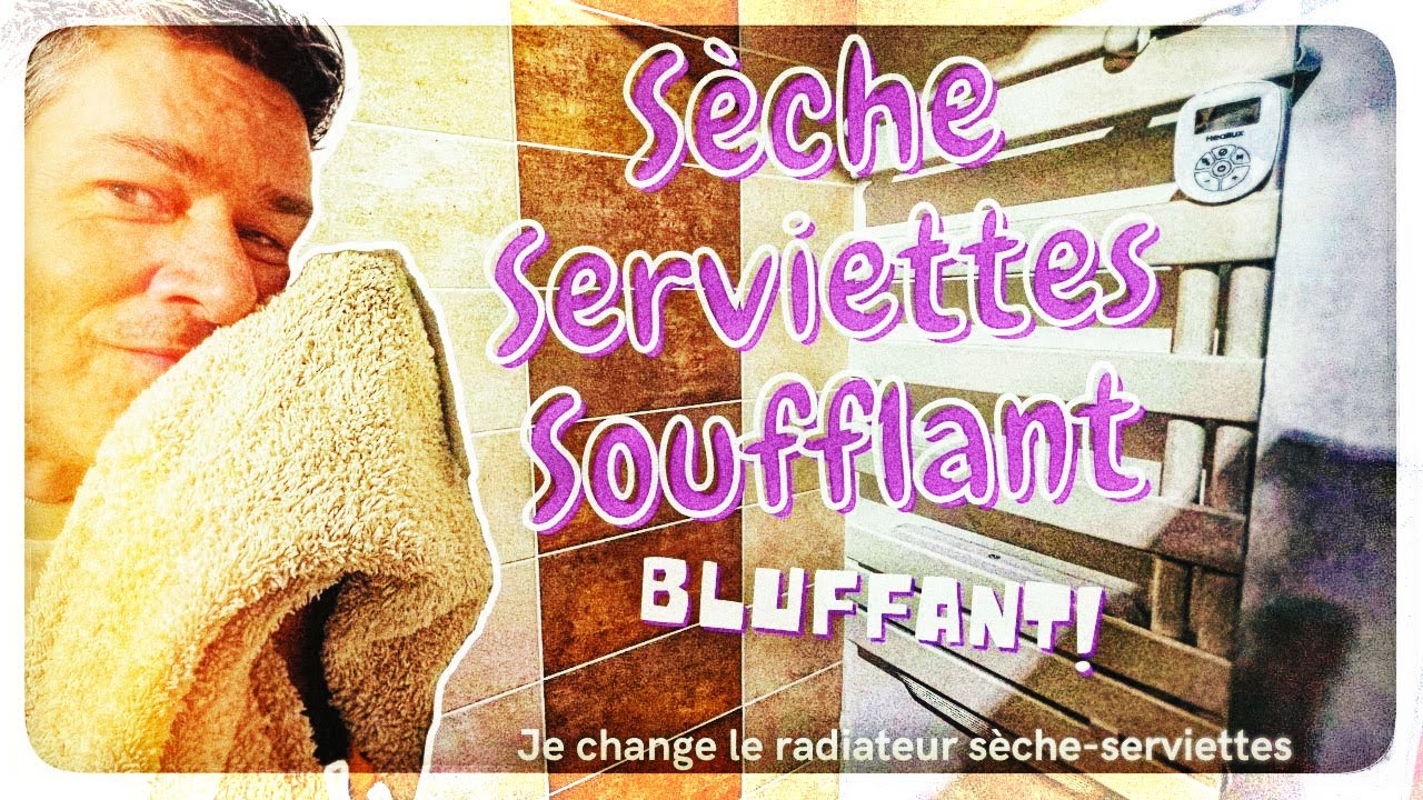 Je pose un sèche serviettes soufflant. La chaleur instantanément et des serviettes bien chaudes !!!