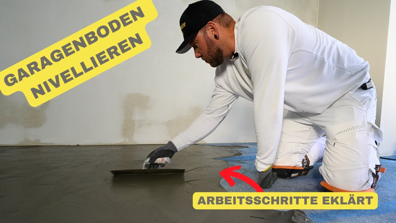 Perfekter Garagenboden| Risse spachteln und nivellieren – Schritt-für-Schritt-Anleitung