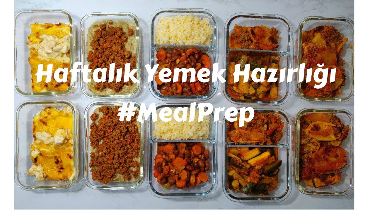 Haftalık Yemek Hazırlığı | MealPrep | 5 Farklı Yemek | Yemek Planlama (NO Eng Sub)