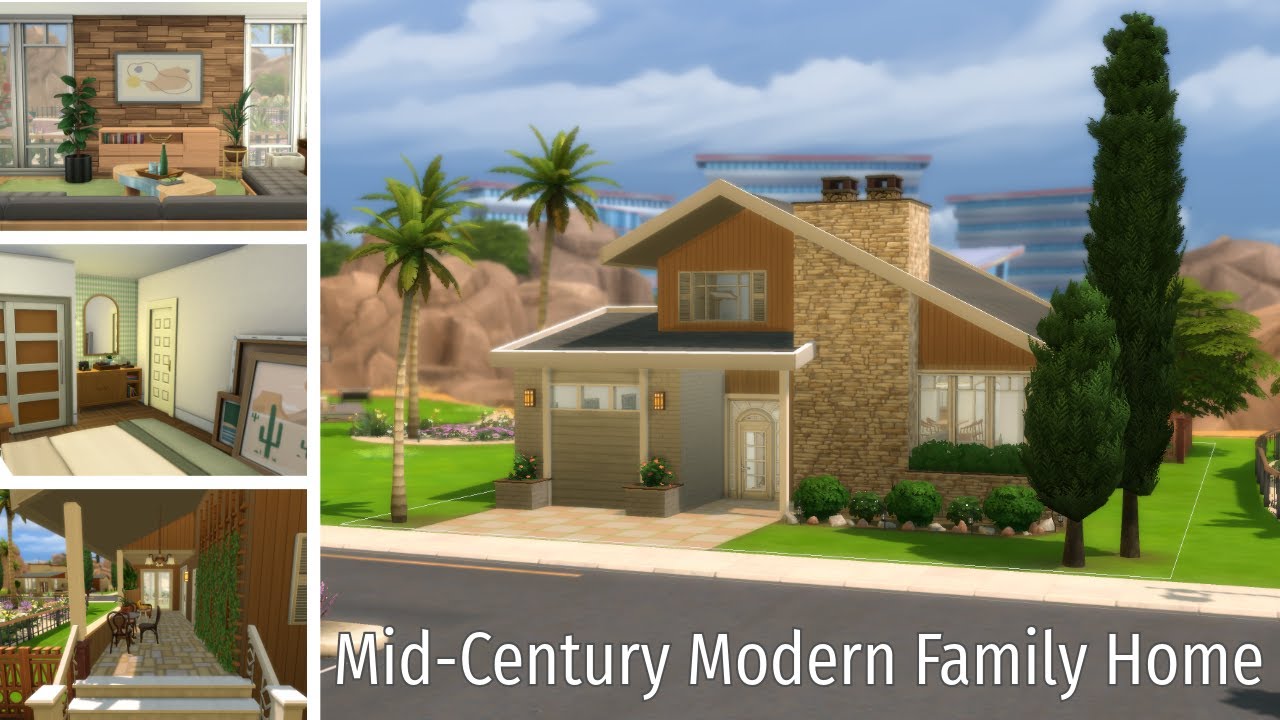 The Sims 4 Mid-Century Modern Family Home | eSims