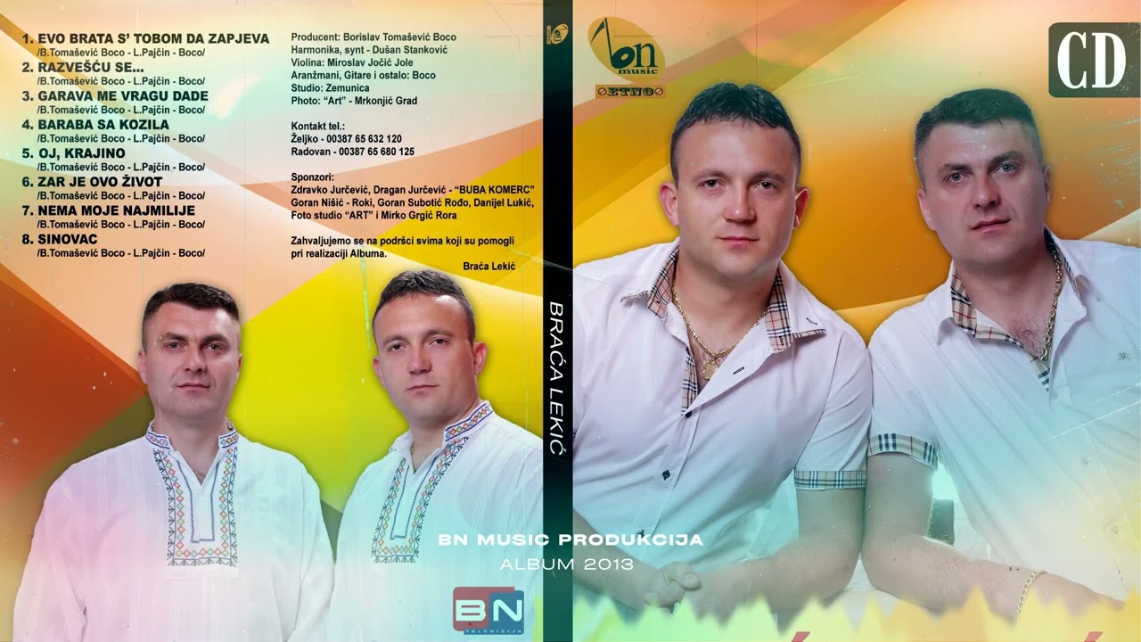 Braća Lekić - Evo brata s' tobom da zapjeva [Official Album 2013]