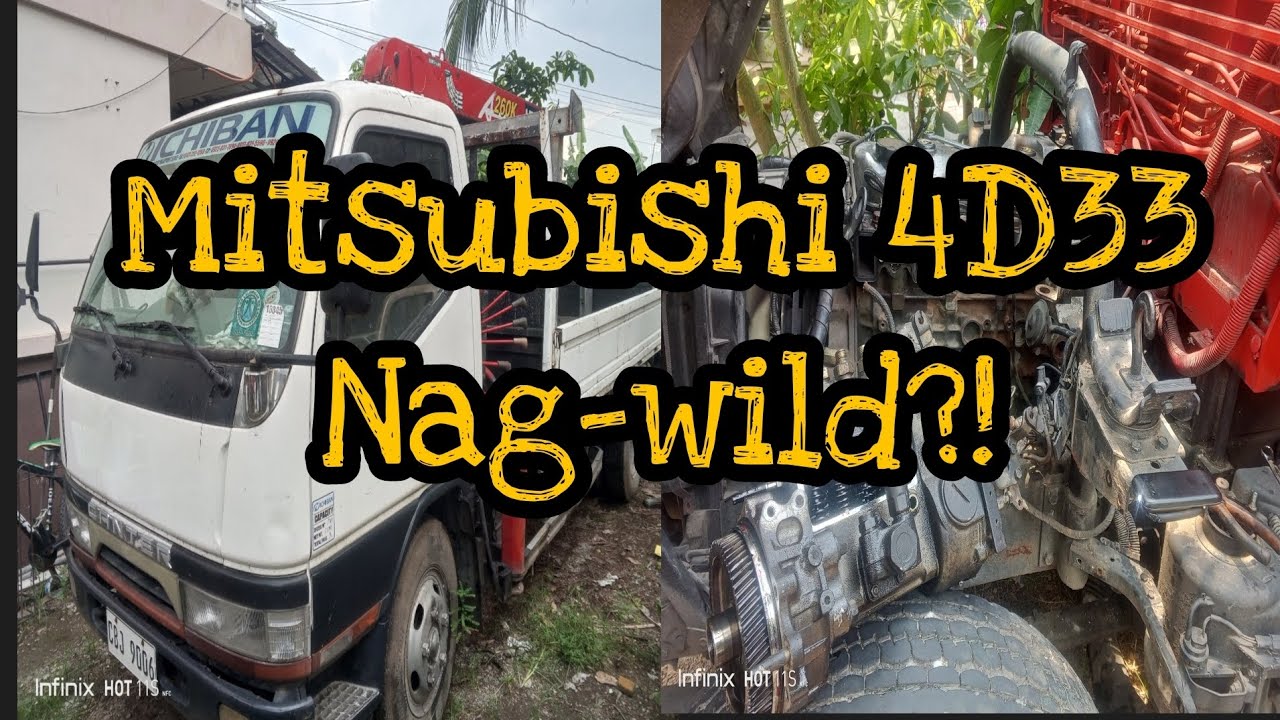 MITSUBISHI 4D33 • Highly RPM || Troubleshooting Done •
