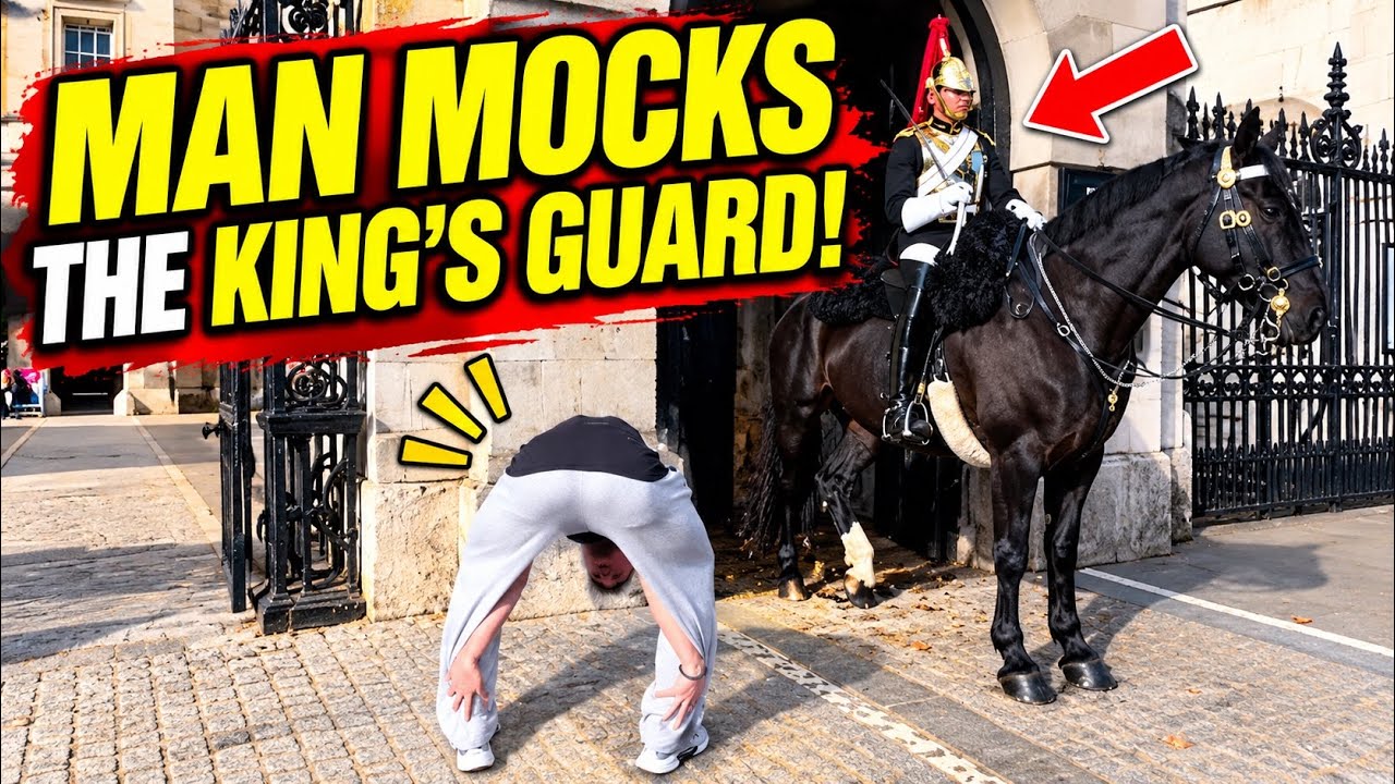 DISRESPECTFUL! Man MOCKS the King&rsquo;s Guard!