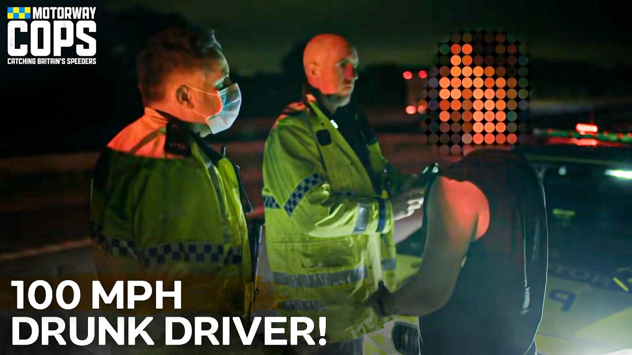 100 MPH Driver Refuses to Blow for Police | Motorway Cops