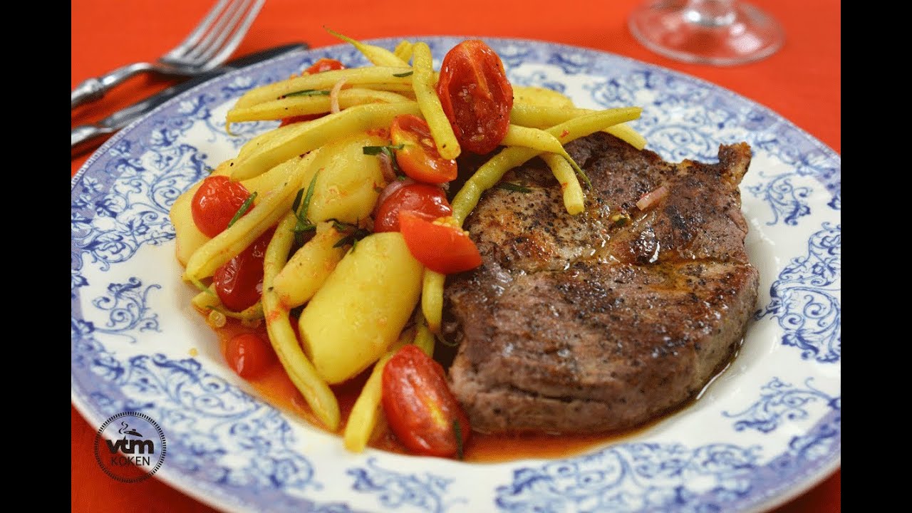 Gebakken spiering met lauwwarme salade van gele boontjes | De Keuken van Sofie | VTM Koken