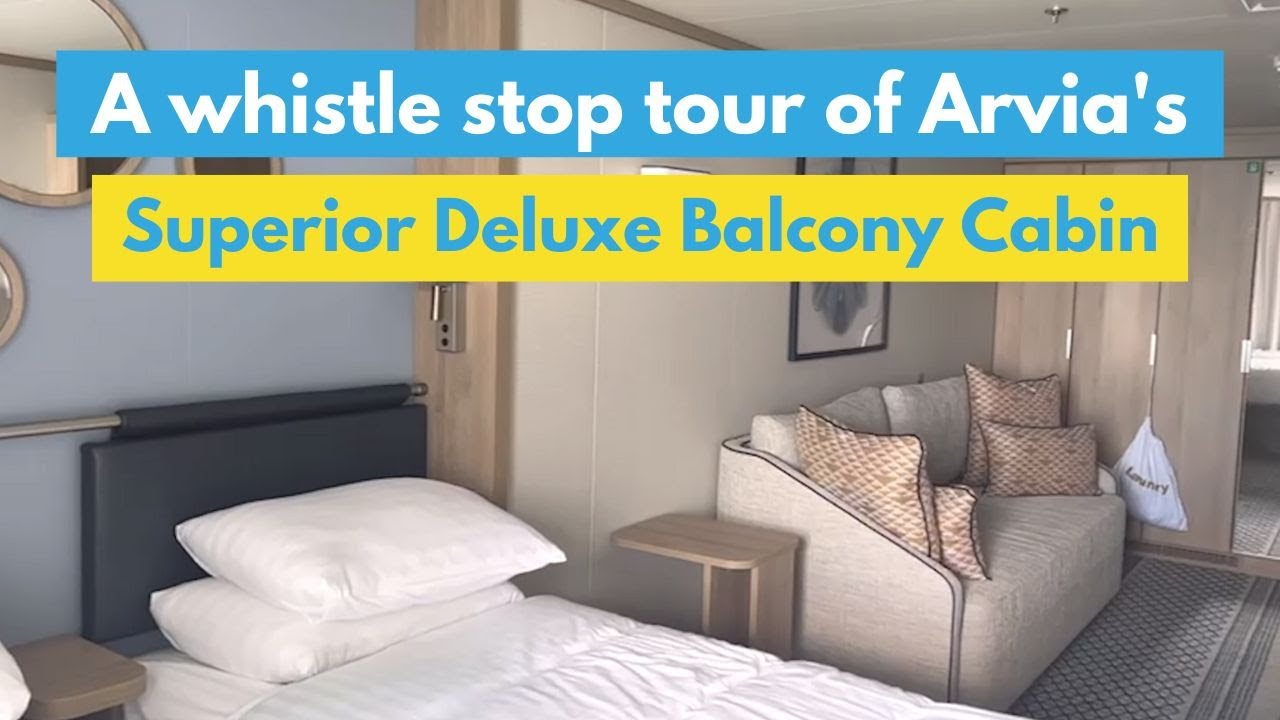P&O Cruises ARVIA - Superior Deluxe Balcony Cabin -  12445 #arvia