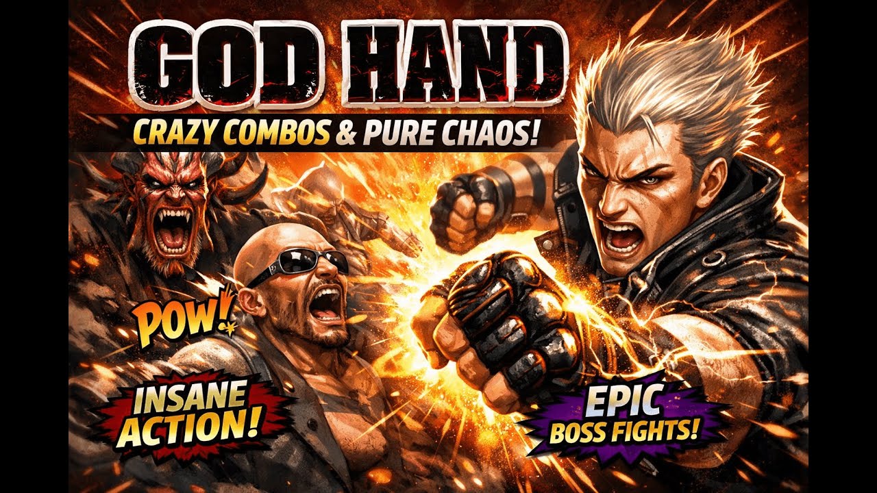 🔥 GOD HAND GAMEPLAY | CRAZY COMBOS & PURE CHAOS 🔥