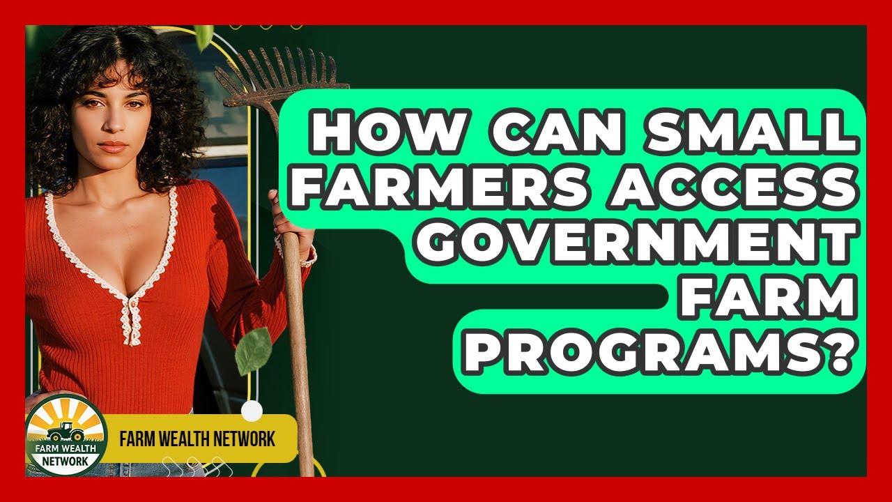 How Can Small Farmers Access Government Farm Programs? - Farm Wealth Network