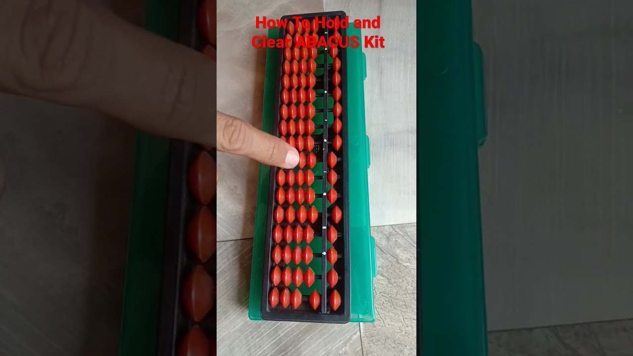 Как держать и убирать набор для счета