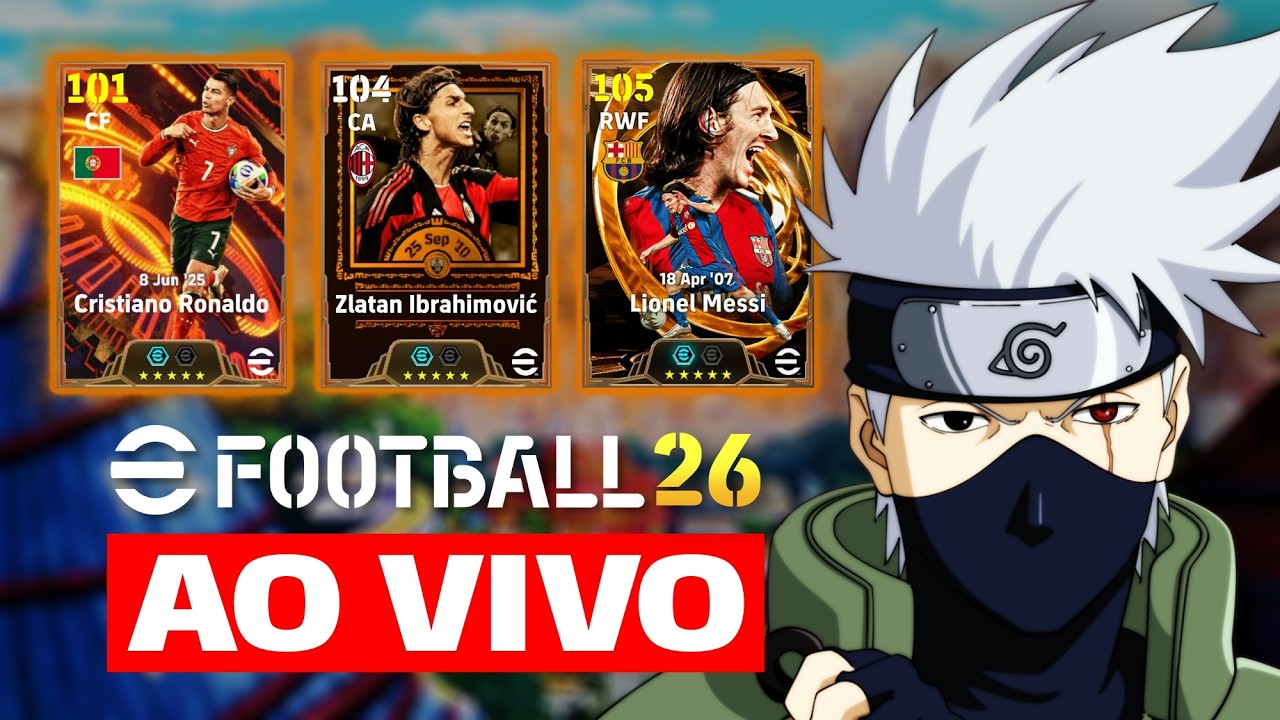 JOGANDO eFOOTBALL, MAS EU SOU O KAKASHI 👁 | eFootball 2026 AO VIVO 🔴