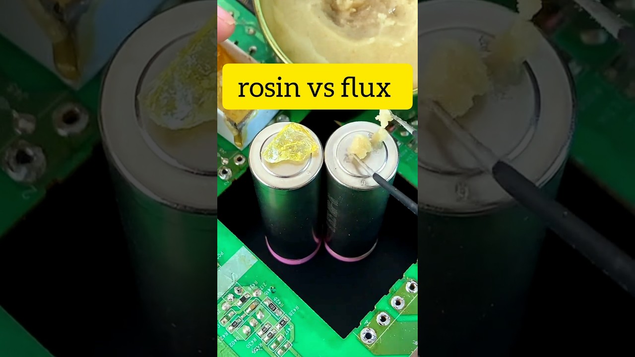 rosin vs flux which best? #diyelectronics #solderingtips #solderingrosin #solderingflux #soldering