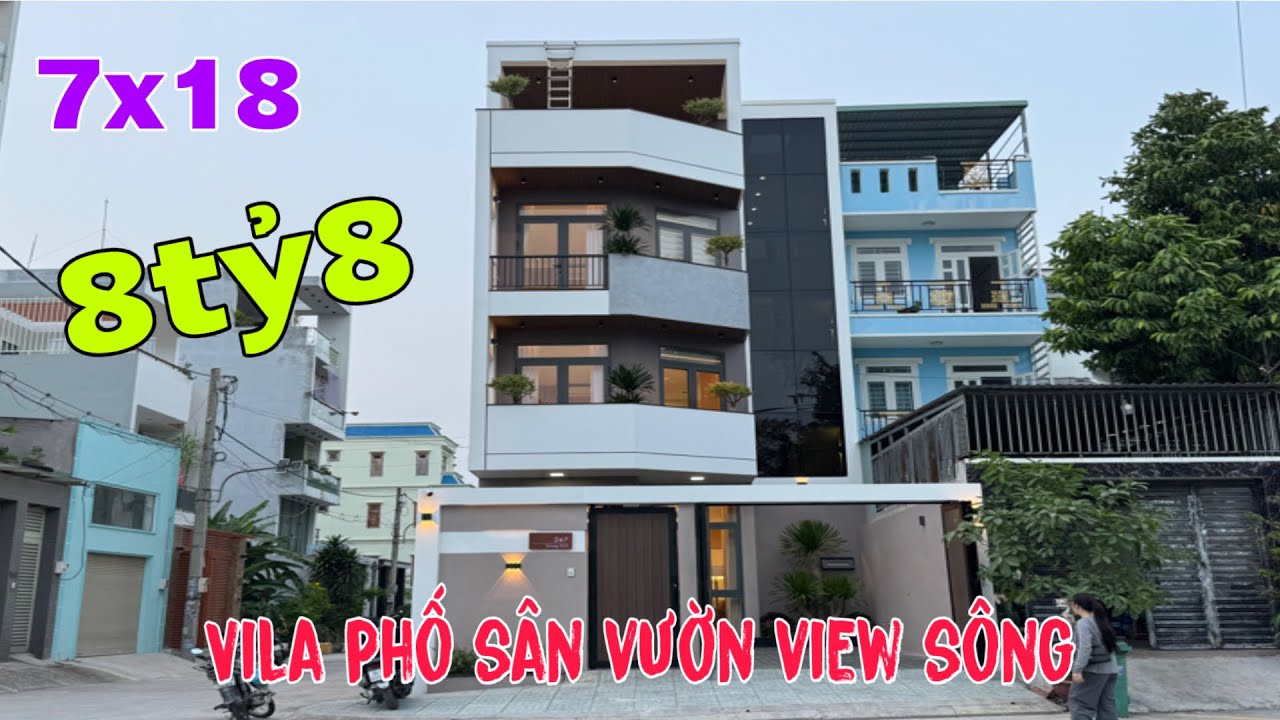 Chao ôiii Vila phố sân vườn-view sông thoáng mát đường 15m giá siêu rẻ chỉ 8tỷ8 mua ở sướng đời