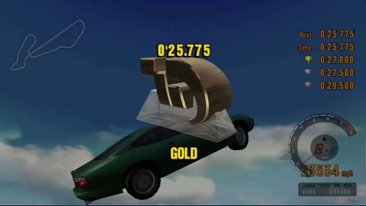 License Tests With Angry Kerbs, Grass & 3x Power - Gran Turismo 3 NTSC