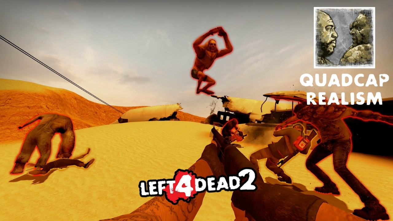 LEFT 4 DEAD 2 - REALISM QUAD CAP - UNDEAD ZONE - NEW MODE!