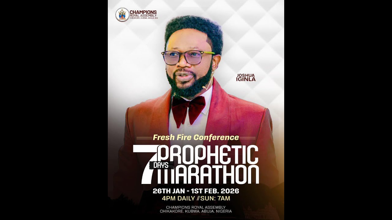 PROPHETIC MARATHON SERVICE LIVE WITH JOSHUA IGINLA (DAY SIX)
