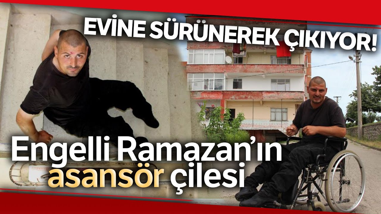 4'üncü Kattaki Evine Sürünerek İnip Çıkıyor
