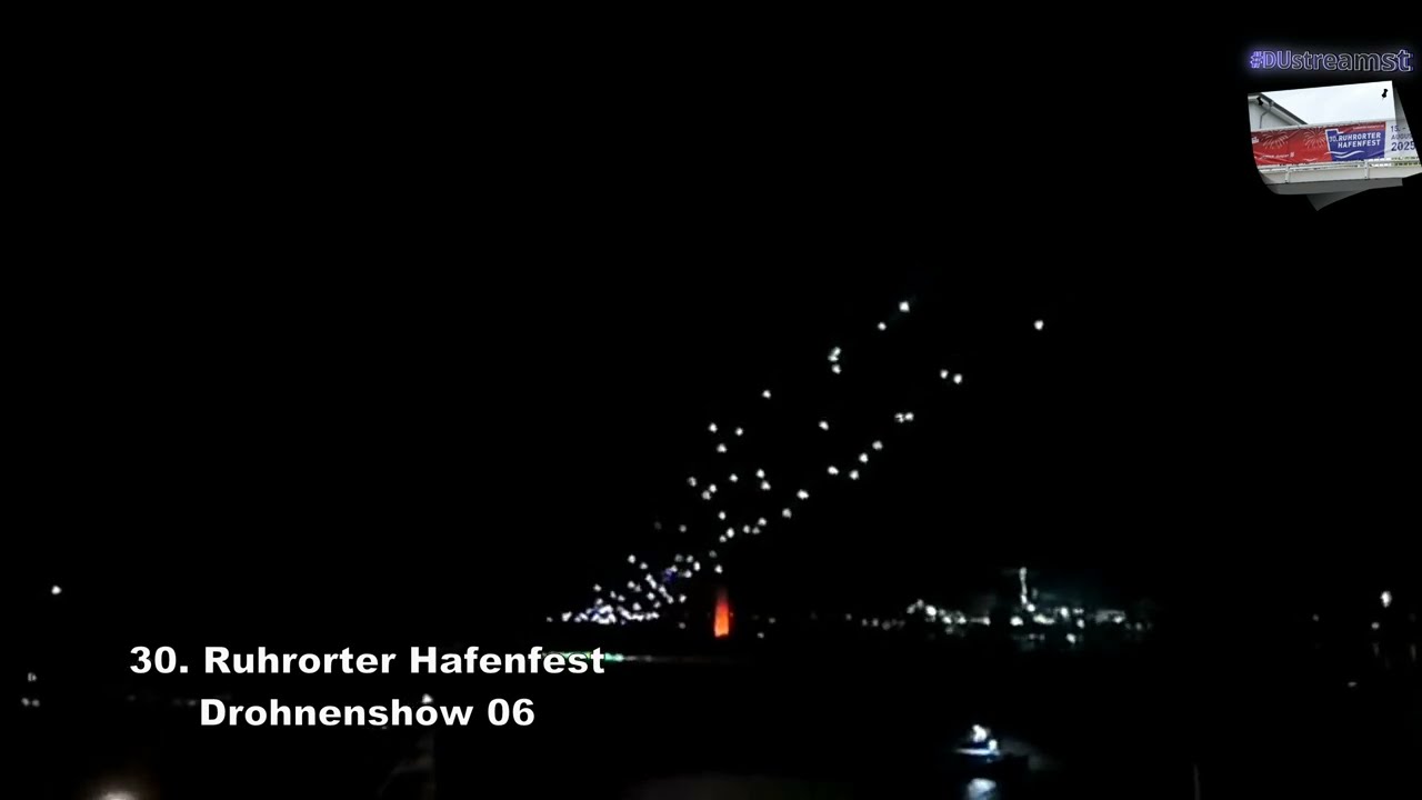30. Ruhrorter Hafenfest Drohnenshow 06