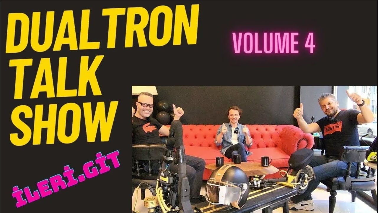 DUALTRON TALKSHOW KONUK VEDAT İLERİGİT EL YAPIMI GİDONSUZ SCOOTER KULLANICISI