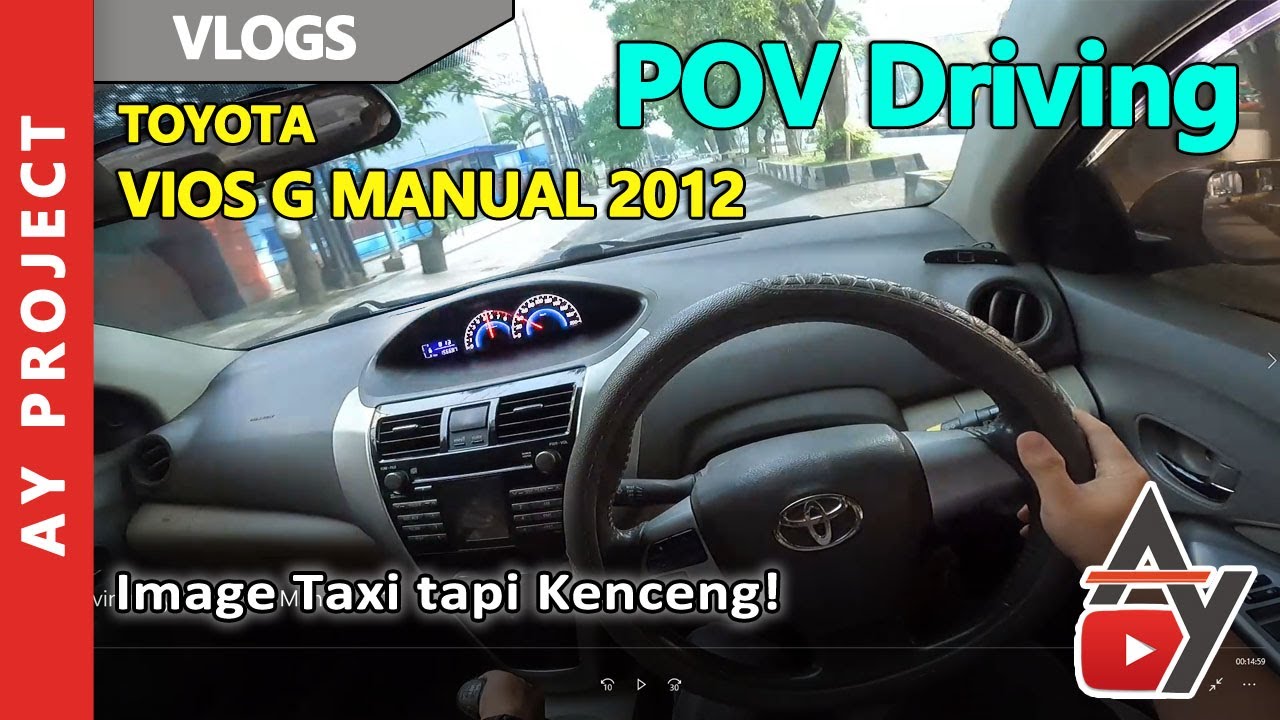 POV Driving Toyota Vios Gen 2 Manual 2012