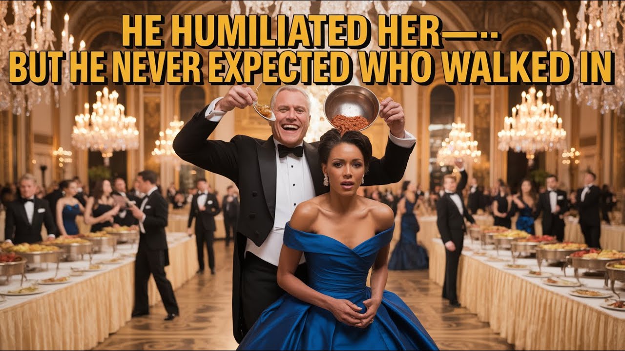 A Billionaire Laughed While Dumping Food on the Black CEO — Until Her Father Walked In...