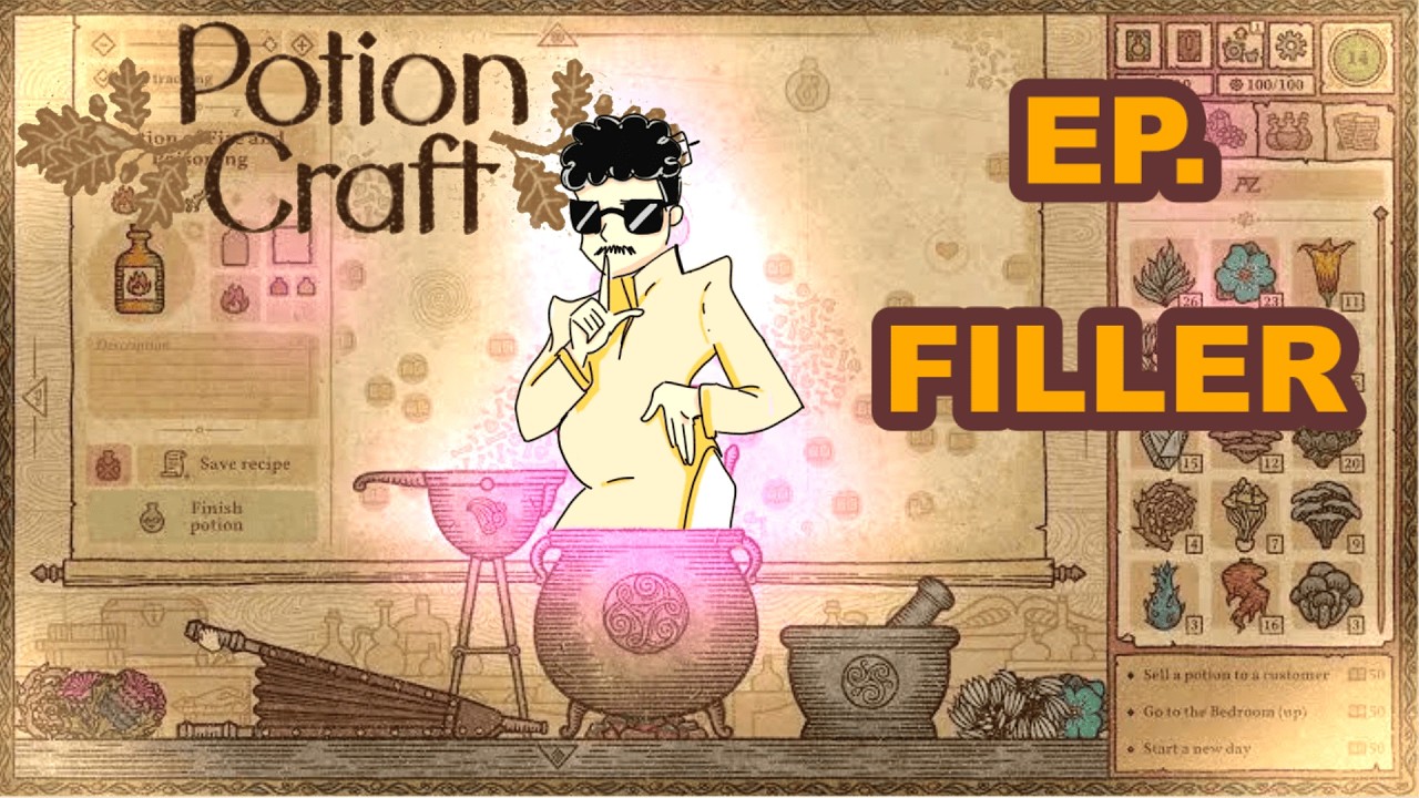 Descobrindo coisas legais e bonitas para não tomar shadowban do YouTube - Potion Craft #filler