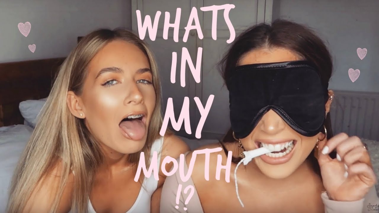 WHAT'S IN MY MOUTH CHALLENGE!? | Sophia and Cinzia