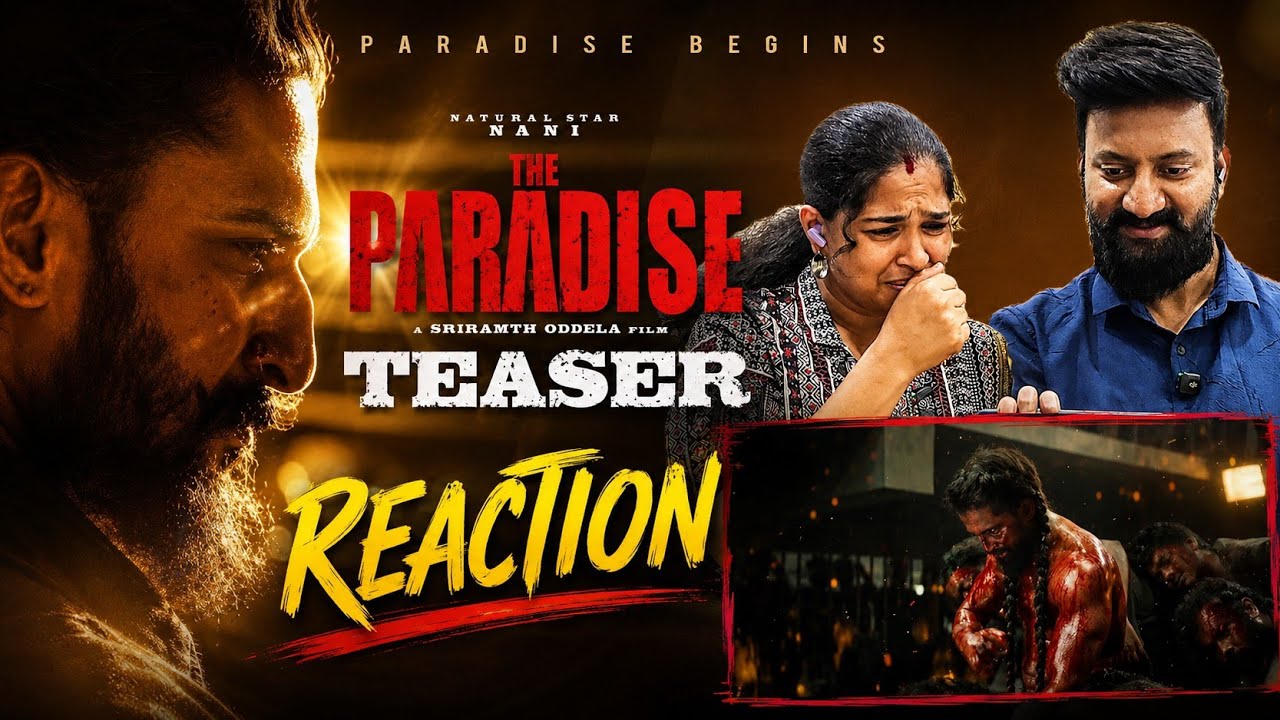 Реакция на тизер Paradise | Nani | Srikanth Odela | Anirudh Ravichander