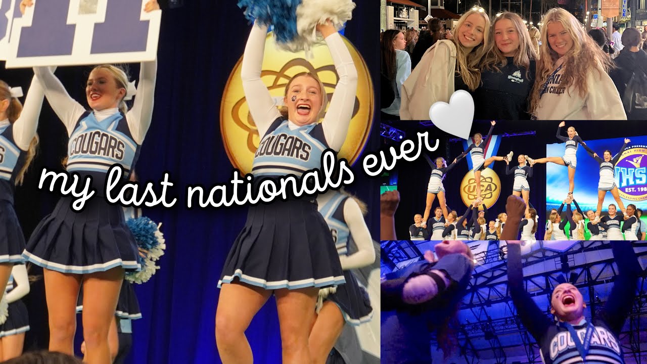 ITS COMP DAY! my last cheer vlog and nationals at ESPN🐾🤍