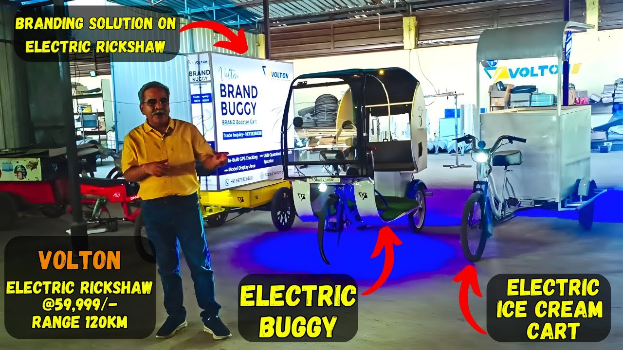 After Volton Booty Success, New Electric Rickshaw Range Launched!  Eco Friendly Transportation 2024