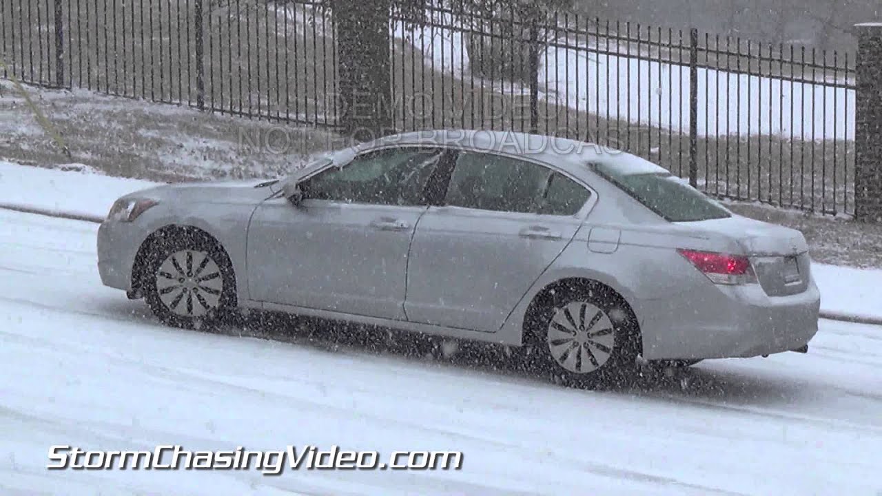 2/12/2014 Raleigh, NC Snow Storm & Wrecks