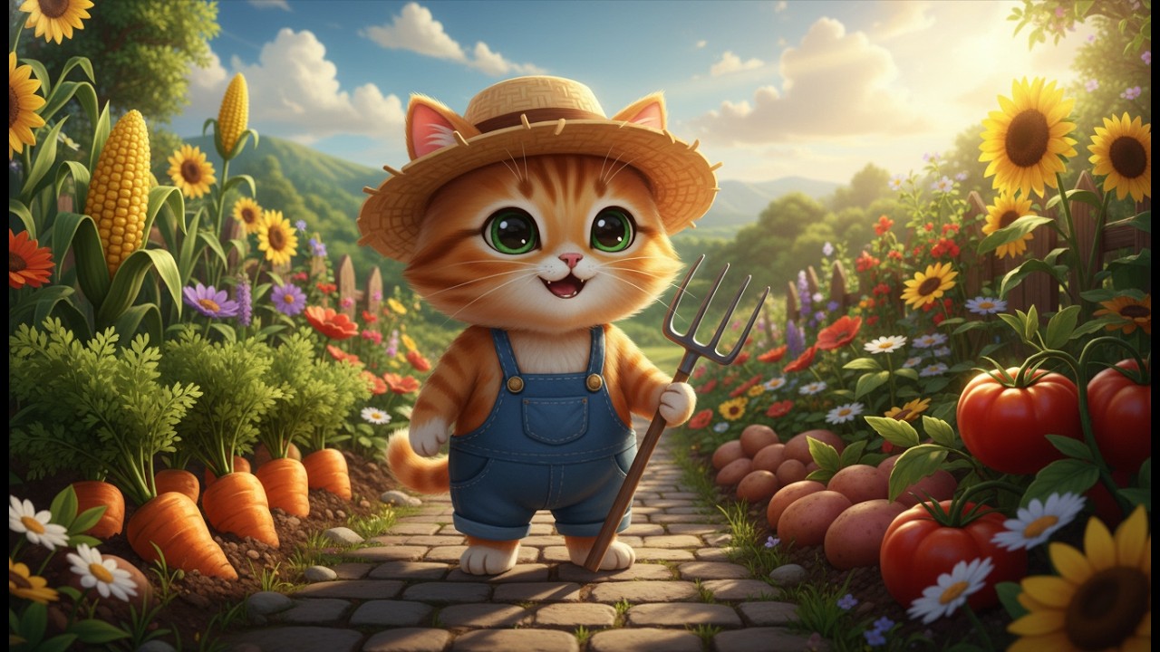 🌾✨ A Special Day: Zenith Explores the Farm for the First Time and an Unexpected Ending 🐱😲