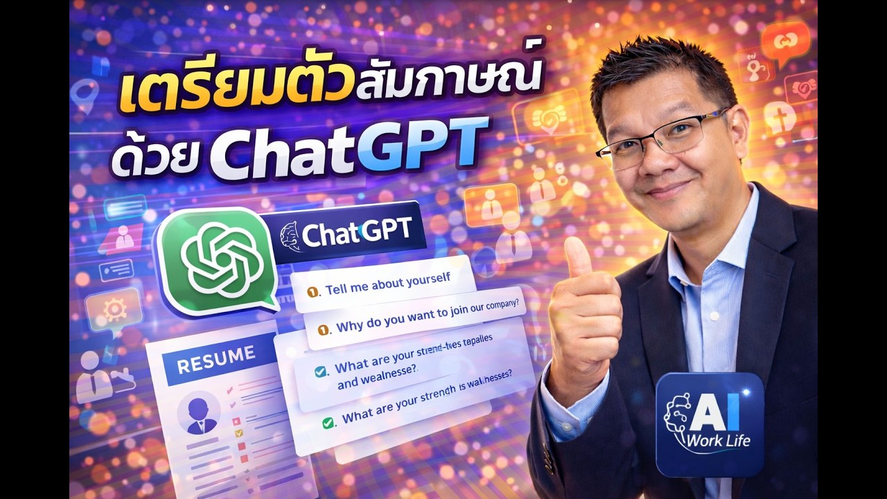 วิธีใช้ ChatGPT เตรียมตัวสัมภาษณ์งาน | ซ้อมตอบคำถามและเพิ่มความมั่นใจ