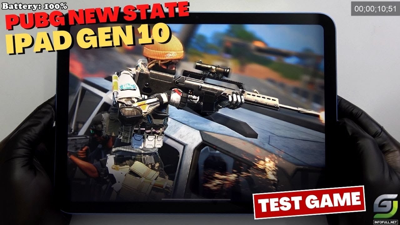 iPad 10 Test game PUBG NEW State Max Setting | Apple A14