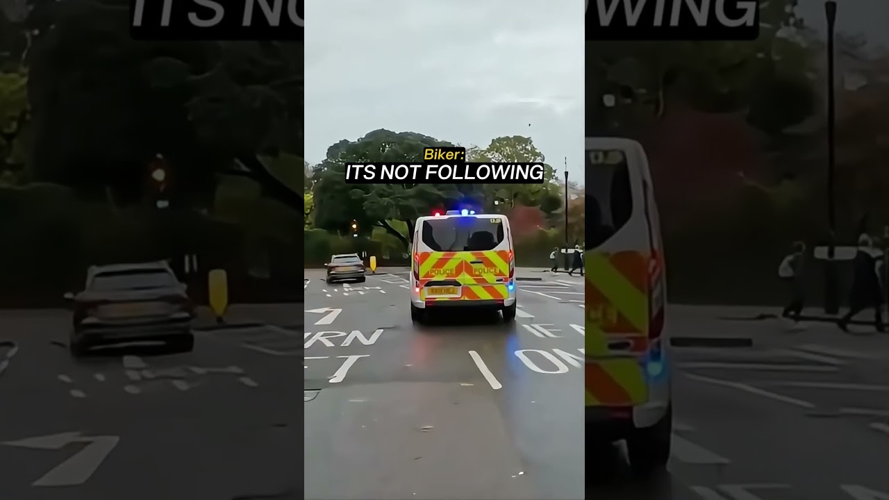 When you pull over a police officer
