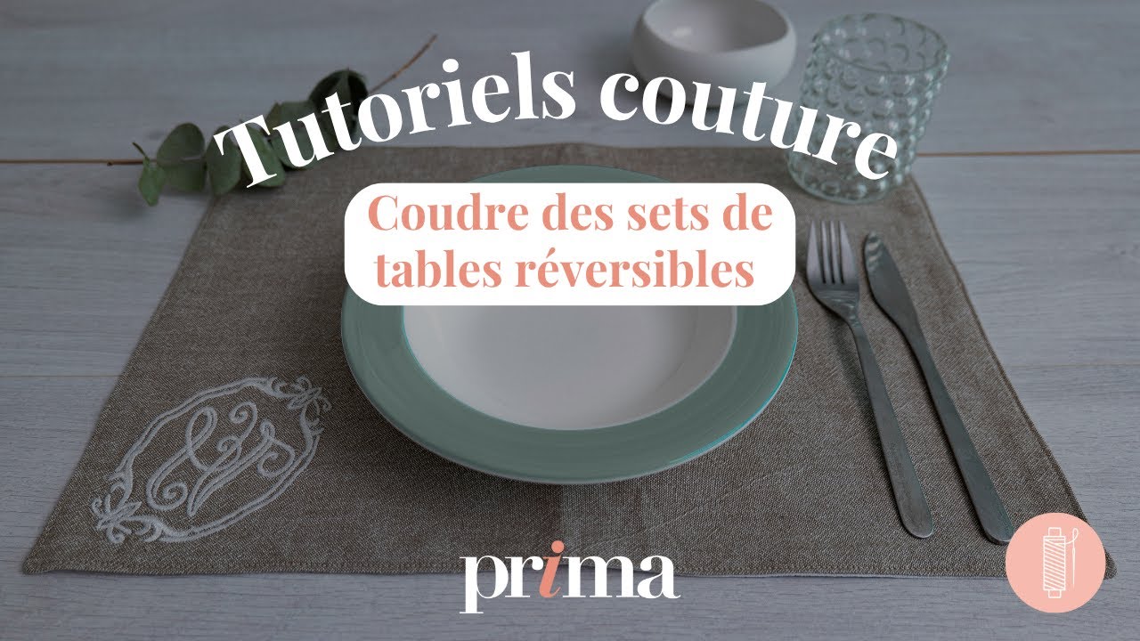Comment coudre des sets de tables réversibles ?