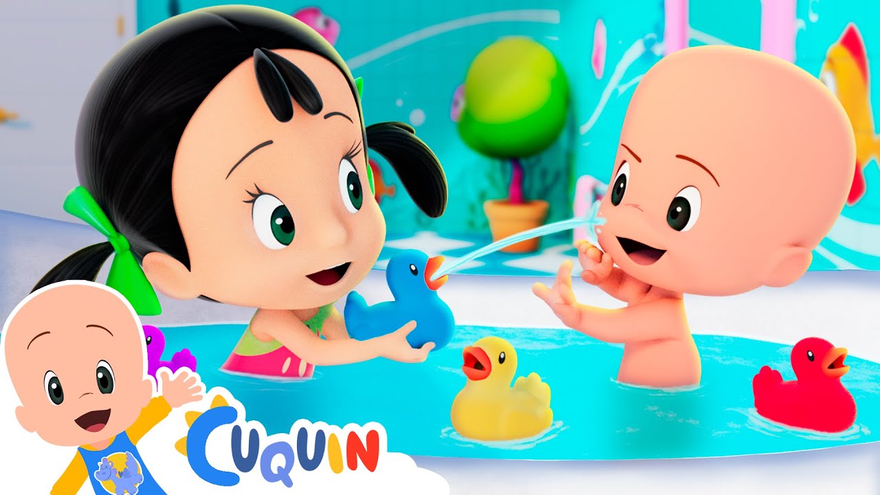 Banho do Cuquin ! m&uacute;sicas infantis de Cleo e Cuquin - Fam&iacute;lia Teler&iacute;n