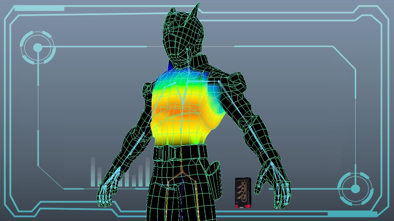 Skinning Character Models; Weight Painting, Flooding and Tips  [HumanIK/Maya]
