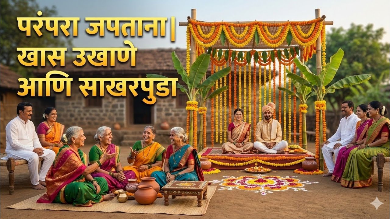 परंपरा जपताना | खास उखाणे आणि साखरपुडा💍@मायबोलीineurope 