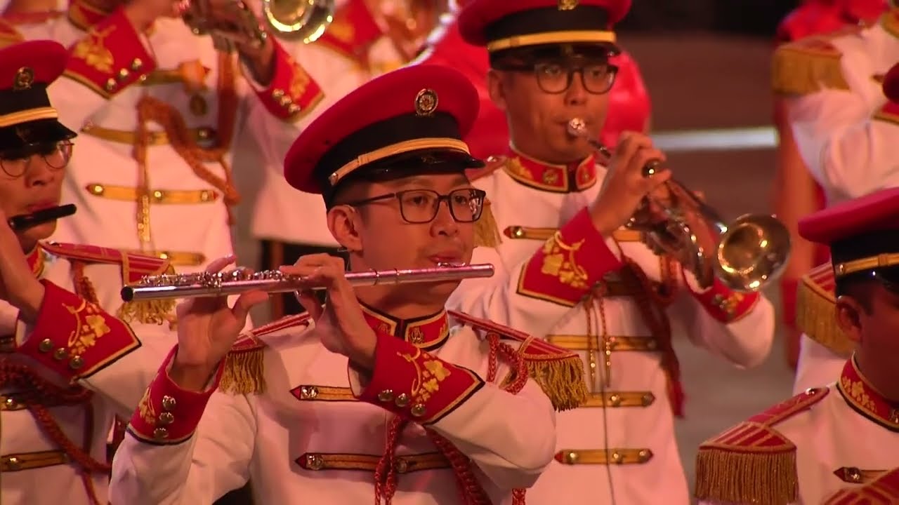 Singapore Armed Forces Central Band & Music & Drama Co. at the 2023 Virginia International Tattoo