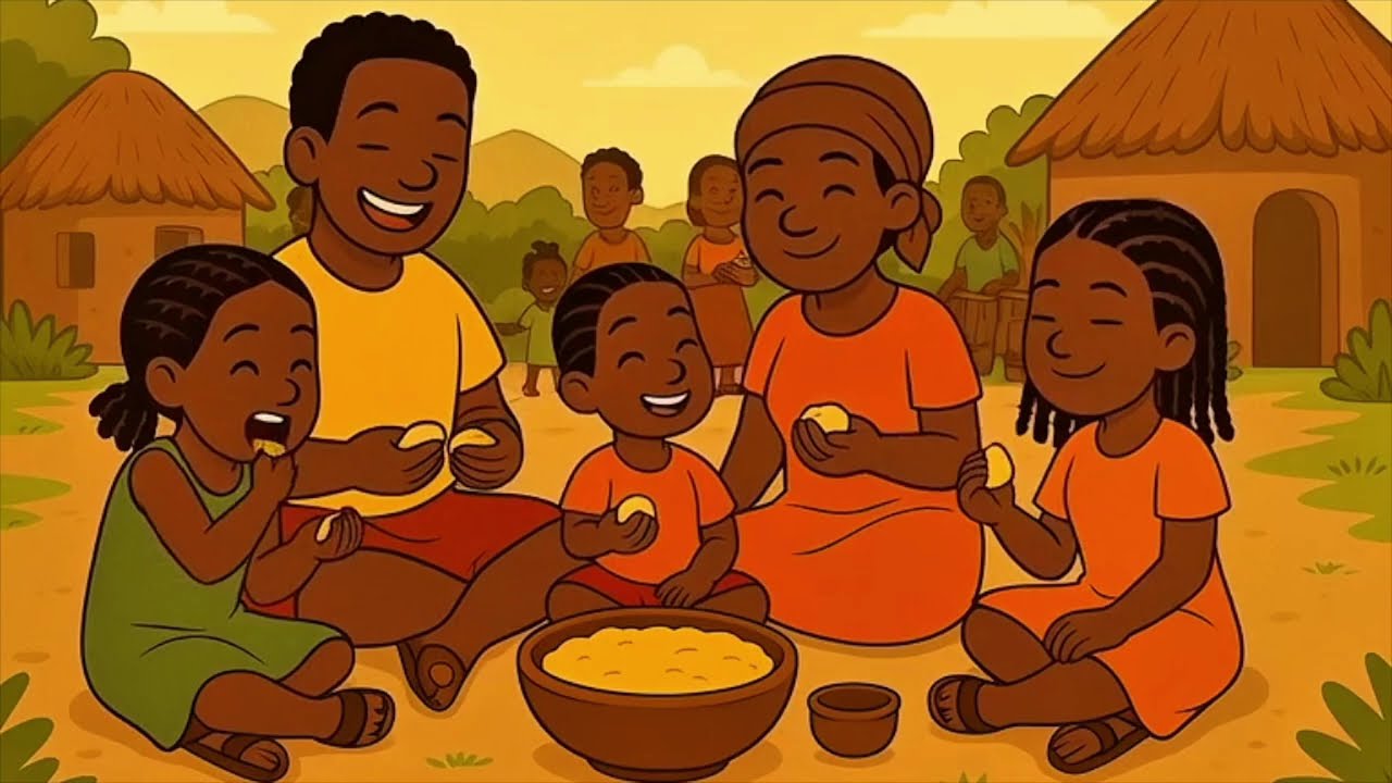 Dans le village | Comptine africaine pour enfants 🎶 Les Petits Tambours