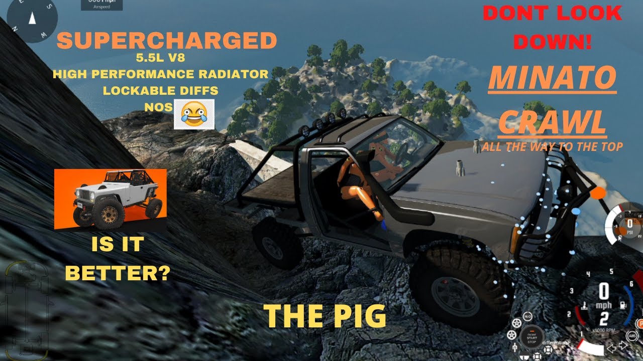BeamNG Drive - Minato Crawl - SUPER PIG!