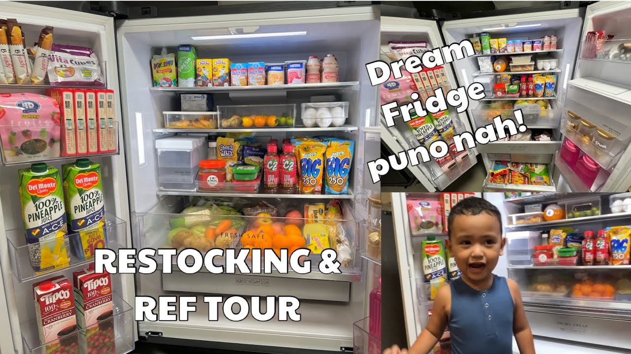 Excited mag organize ng Bagong Ref🤗 | Grocery haul & Ref Tour #refrigerator  #restock #reftour