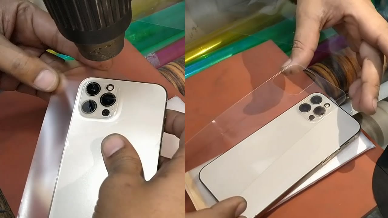DIY |  iPhone 13 pro max - wrapping cell phone in foil | wrapping paper for mobile phone